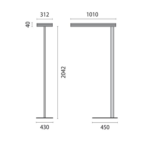 SL740XL LED FS130W 4000K DLS+DETEK GREY image 10