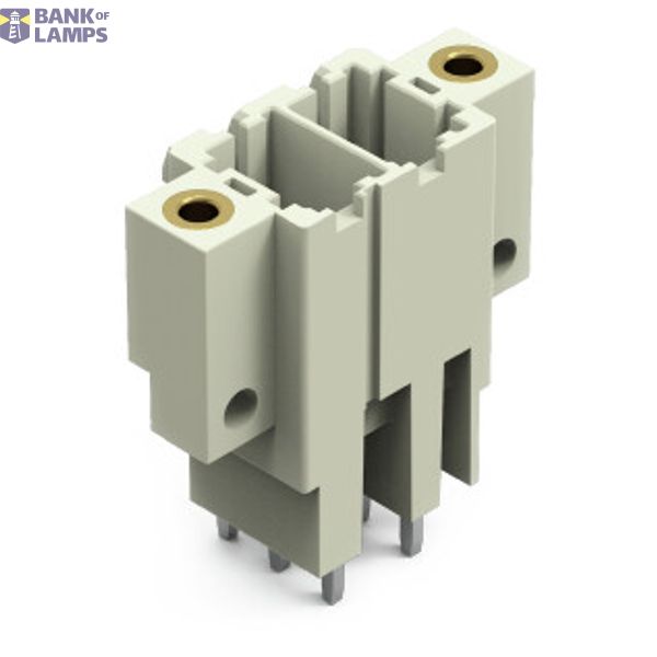 THT male header 1.0 x 1.2 mm solder pin straight light gray image 1