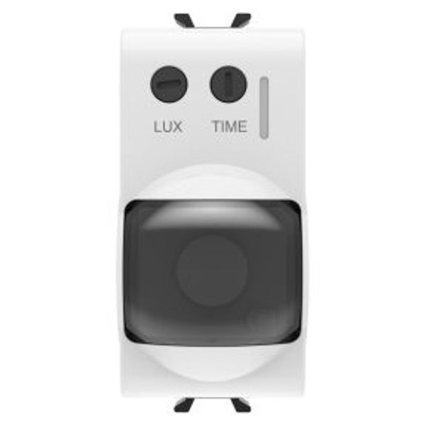 INFRARED MOVEMENT DETECTOR - 230 V ac 50/60 Hz - GLOSSY WHITE - 1 MODULE - CHORUSMART image 1
