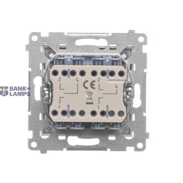 SOON ON SALE, RJ11 single telephone socket, (module), Simon 24, IP20/IP44, cashmere image 2