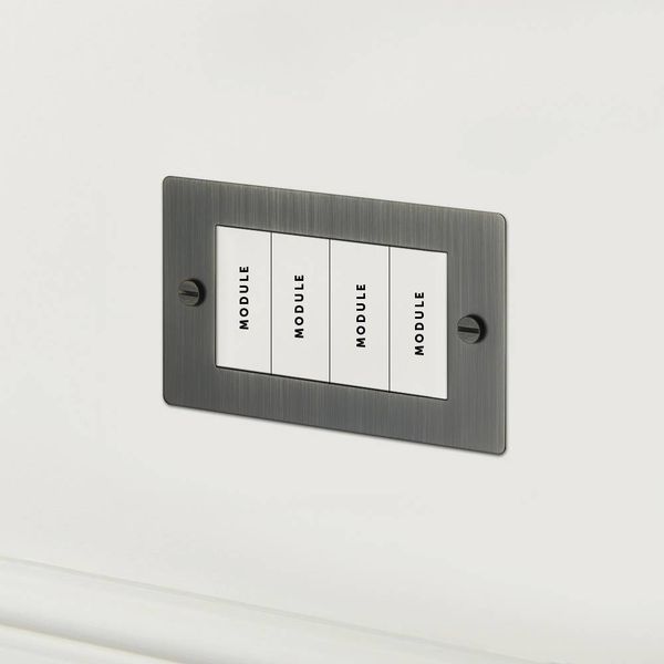 2G EURO PLATE - 4 MOD / SMOKED BRONZE image 1