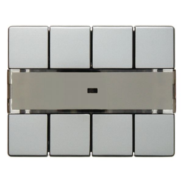 Arsys Light Scene Push Button 4-gang Comfort, Labelling Stainless Stee image 1