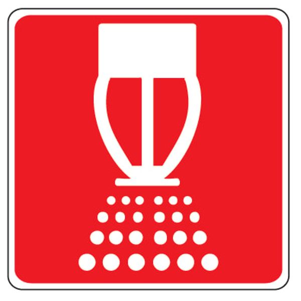 Fire sign - Al - Dimensions: 100x100 mm image 1