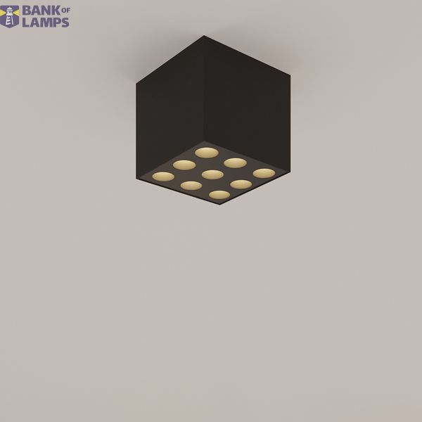 OZZY CEILING LAMP BLACK 4000K LED 9X16W IP20 image 5