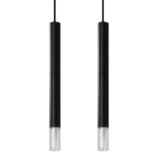 HANGING LAMP WEZYR 2 BLACK G9 2X40W IP20 image 1