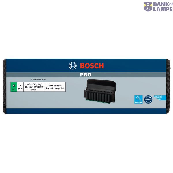PRO Impact Sockets 1/2" Deep 9-PC Set image 2