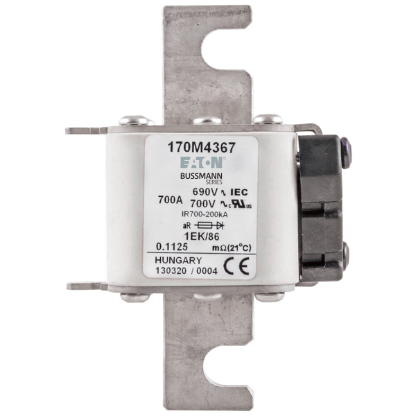 High-speed fuse (uR) S2 DIN43653 KN/80 200kA 690V 1000A aR protection  image 2