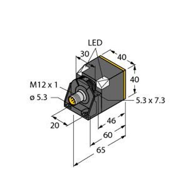 Inductive Sensor With Extended Switching Distance   NI50U-CK40-AP6X2-H1141 w/BS4 image 1