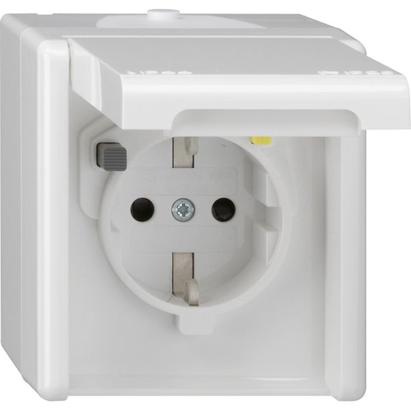 RCD-prot.sock. 30 mA HC + SH WP SM p.white image 1