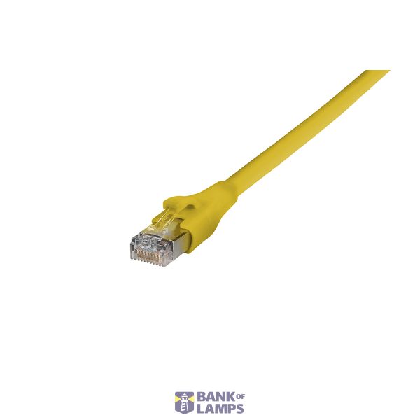 Patch cord Cat.6A AWG 27, 0.5 m yellow, cULus image 1