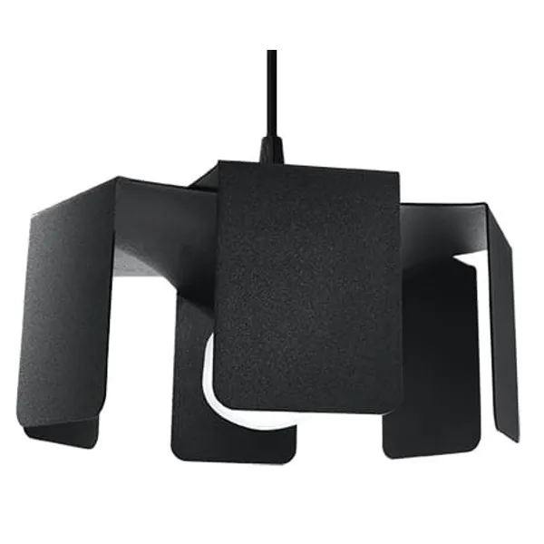 HANGING LAMP TULIP BLACK E27 1X60W IP20 image 1