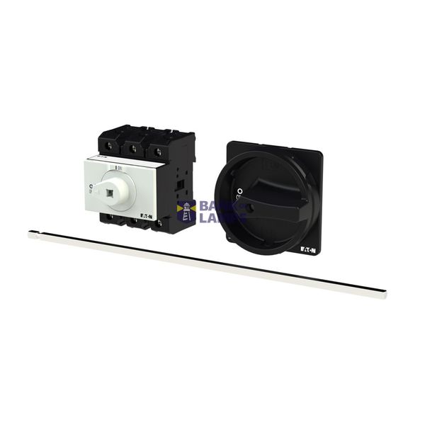 P3 Main switch, 80 A,Rear mounting, 3 pole, Form M4/SVB, Black, Door c image 1