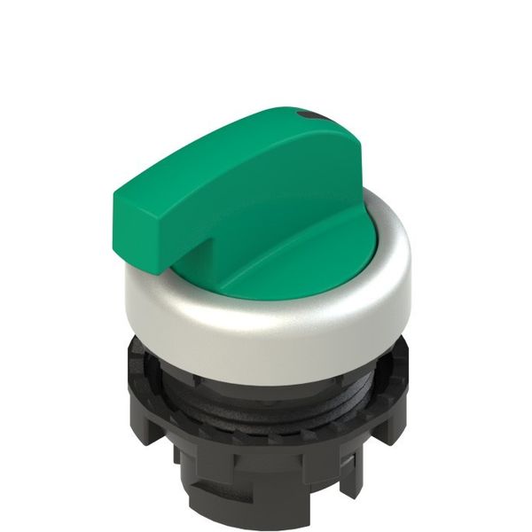 Illuminated long handle selector, 3 positions green with marking image 1