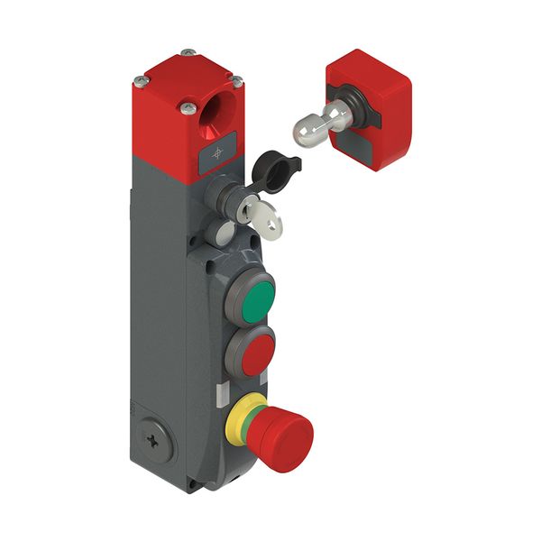 NG series safety switch with lock and integrated control devices, with actuator image 1