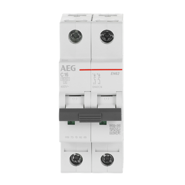 Circuit breaker 2P C Kar. 16A, 6kA image 1