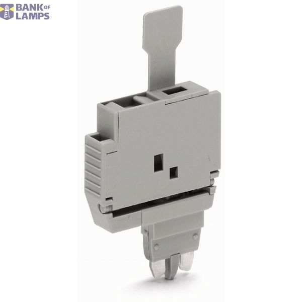 Fuse plug with pull-tab for 5 x 20 mm miniature metric fuse gray image 2