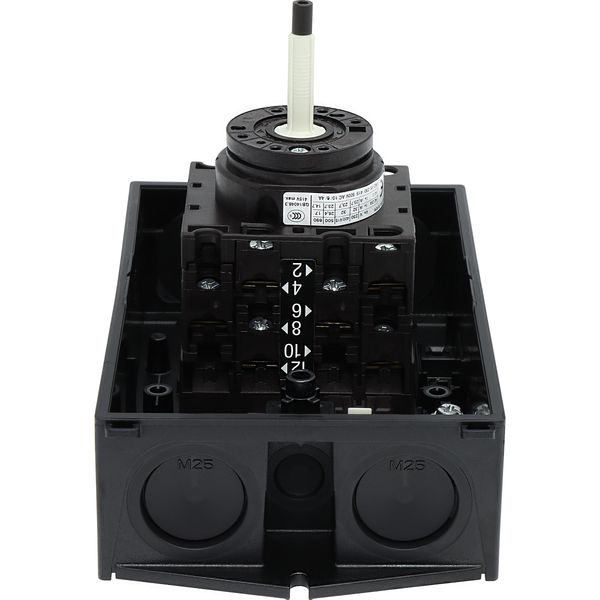 T3-3-15683/I2/SVB-SW Main switch, T3, 32 A, surface mounting, 3 contact unit(s), 3 pole, 2 N/O, 1 N/C, STOP function, With black rotary handle and locking ring, Lockable i image 37