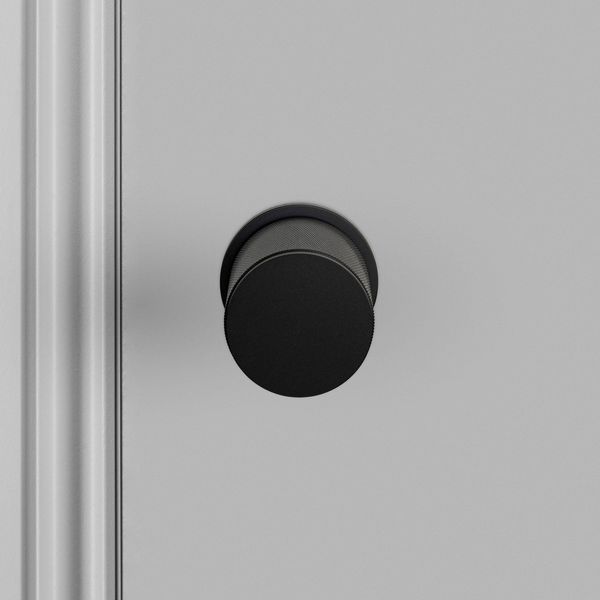 DOOR KNOB / CROSS / BLACK image 2