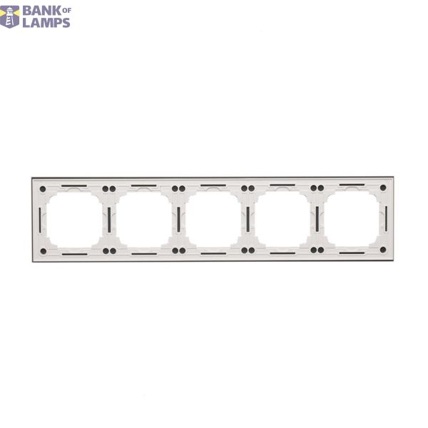 "Light" push button with LED indicator light, 10AX, matt aluminum image 1