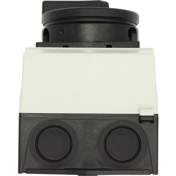 T0-3-15683/I1/SVB-SW Main switch, T0, 20 A, surface mounting, 3 contact unit(s), 3 pole, 2 N/O, 1 N/C, STOP function, With black rotary handle and locking ring, Lockable i image 11