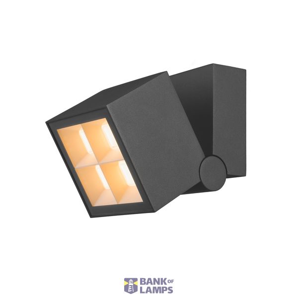 S-CUBE, wall and ceiling-mounted light, 2700/3000K, 15W, PHASE, 80°, anthracite image 1