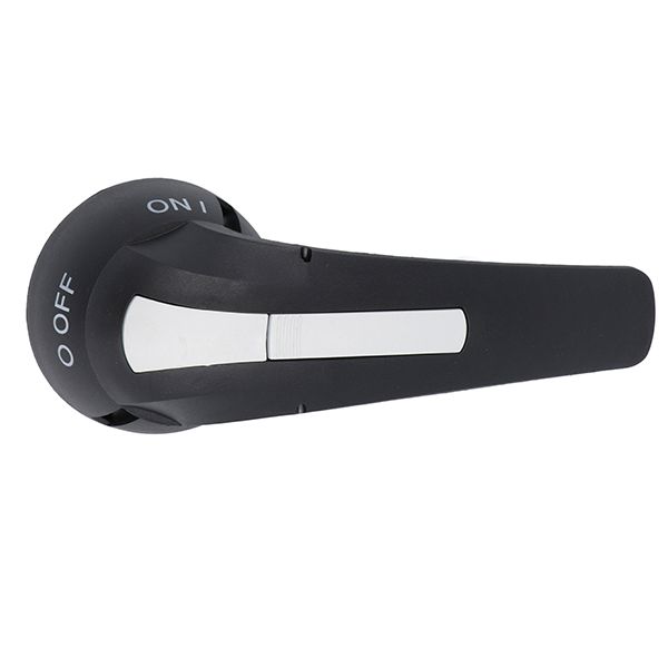 Direct operating lever handle, padlockable. Rotating type with screw fixing on switch disconnector, 143mm/5.6”. Black image 1