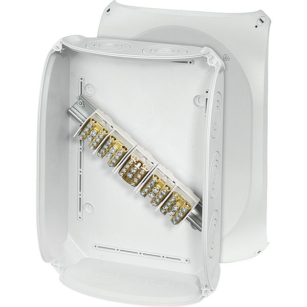 Junction box IP66, BM8, 6-35 mmÃ‚², 5 pole Branch, input M25/40/63, Gray (DK 5035 S) image 2