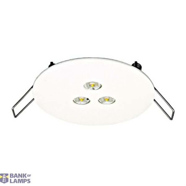 Emergency luminaire DER 3x1W ERT-LED 230V recessed mounting image 1
