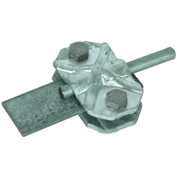 Connecting/disconnecting clamp St/tZn for Rd 7-10/Fl 30-40mm image 1