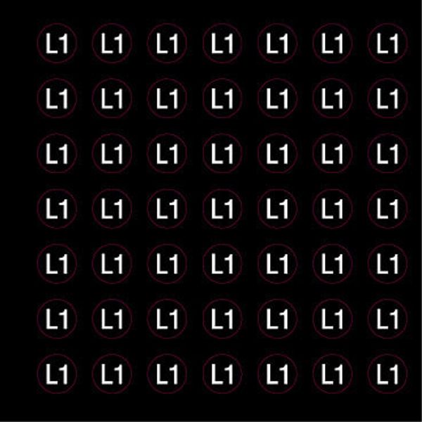 Adhesive label - Dimensions: 130 x 130 mm image 1