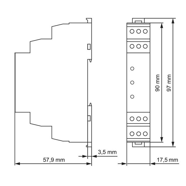 Voltage monitoring relay, 3ph against N,fix Us=195,5V,1CO,5A image 11