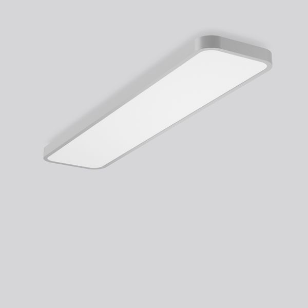 TRIONA rectangle, 144 W, 17300 lm, 830, silver, DALI Ceiling and wall  image 1