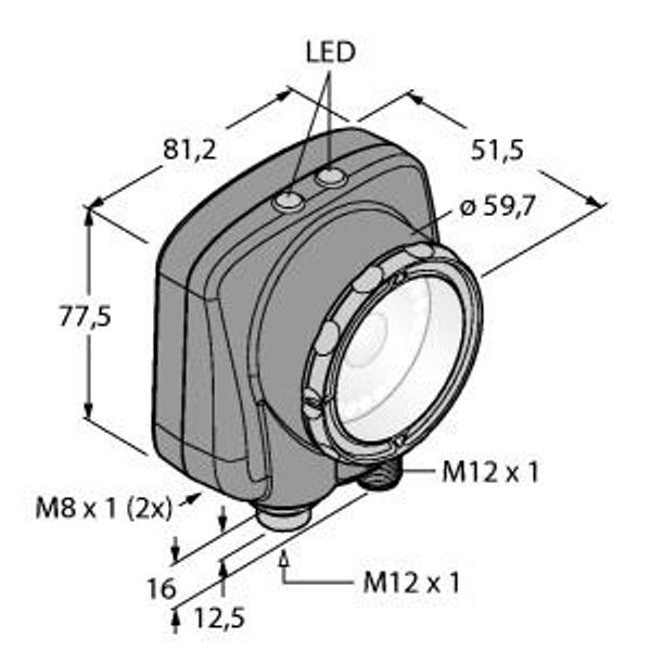 Barcode Reader — Image Sensor Alternative order number : 90958   IVU2PRBI25 image 1