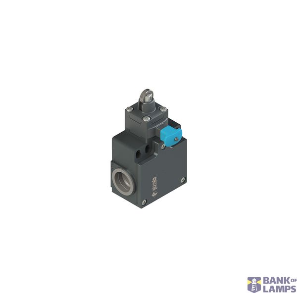 Position switch with roller piston plunger and reset device image 1