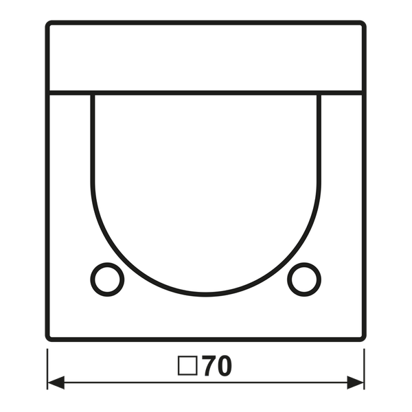 Centre plate with knob room thermostat LS1749BFSW image 4
