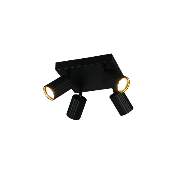 Soka spotlight 4-pc GU10 matt black image 1