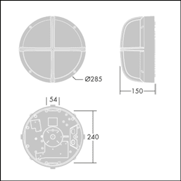 EYE CR LED950-830 HF S ANT - Wall mounted LED luminaire image 3