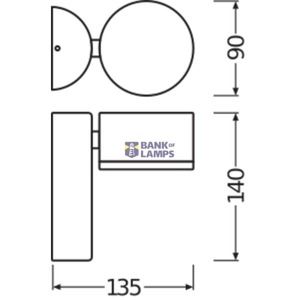 OUTDOOR FACADE SPOT 8 W 3000 K IP54 GY image 3