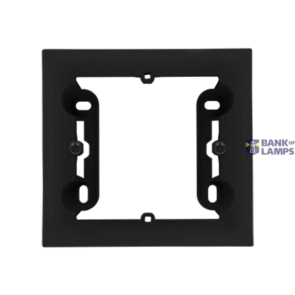 Single surface mounted box, black matt image 1