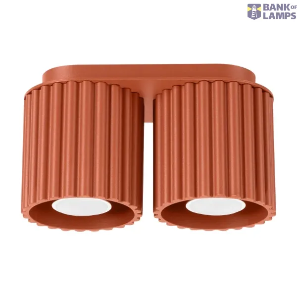Ceiling lamp AURA 2 red ochra GU10 image 1