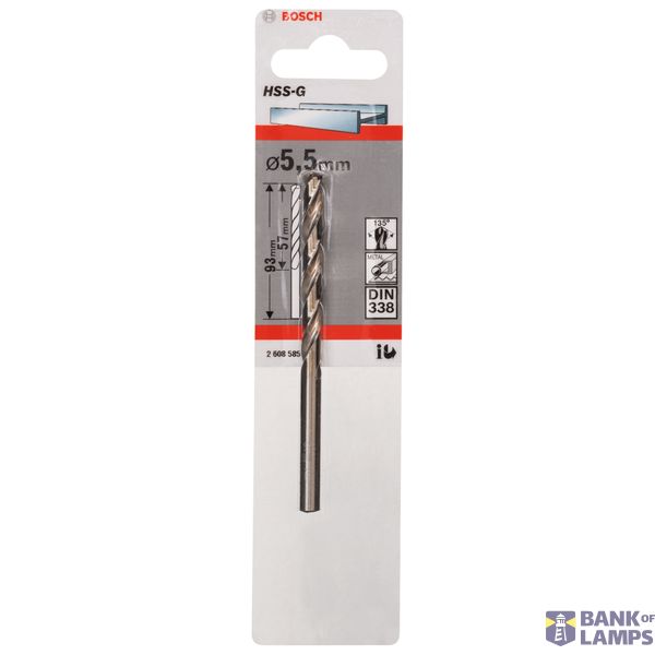 Metal drill bits HSS-G, DIN 338 5,5 x 57 x 93 mm 1 pcs. image 2