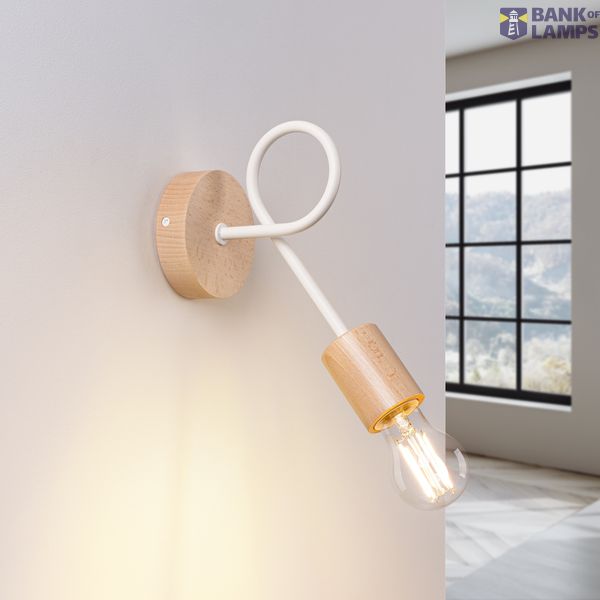 WALL LAMP EMBER WHITE 1XE27 image 6