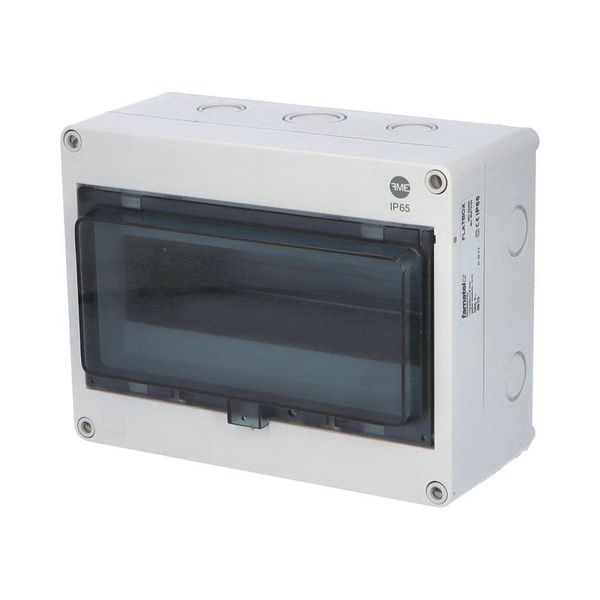 FLATBOX 5910 cabinet, 10TE, 170x220x116mm, transparent plastic door, IP65 image 2