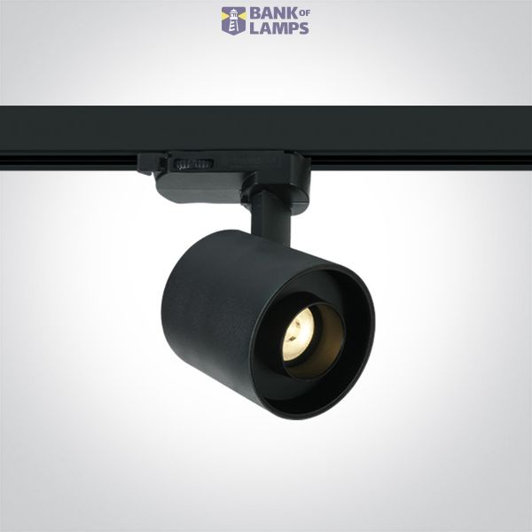 BLACK 6W TRACK SPOT WW IP20 230V DARK LIGHT image 1