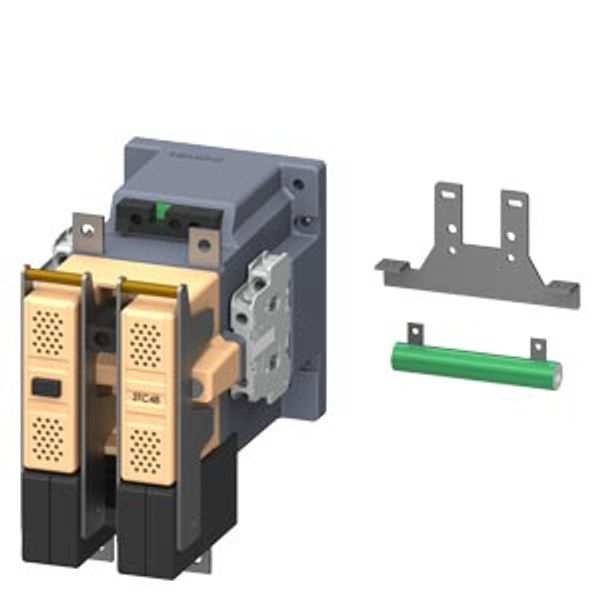 Contactor, Size 4, 2-pole, DC-3 and 5, 75 A Auxiliary switch 22 (2 NO + image 1