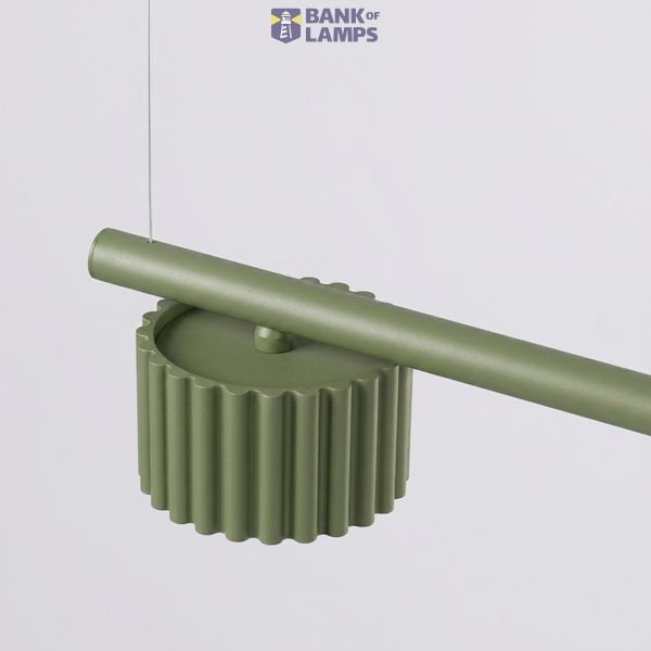 Chandelier AURA 4 olive green Gx53 image 3