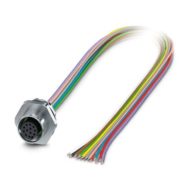 SACC-E-M12FS-17P-M16XL/0,5 - Device connector front mounting image 3