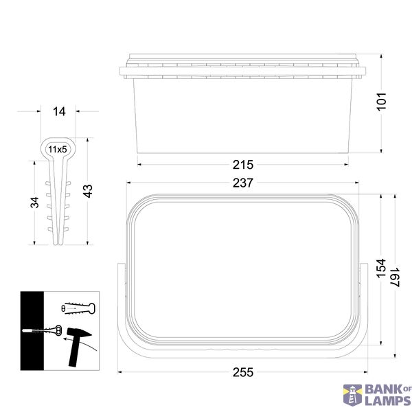 Quick mounting bracket - flat USMP-2 BOX, 600 pcs. image 2