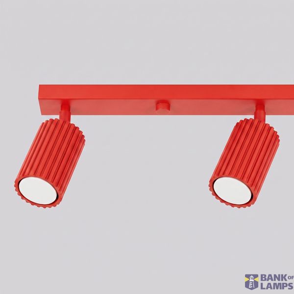 Ceiling lamp KARBON 4L red image 8