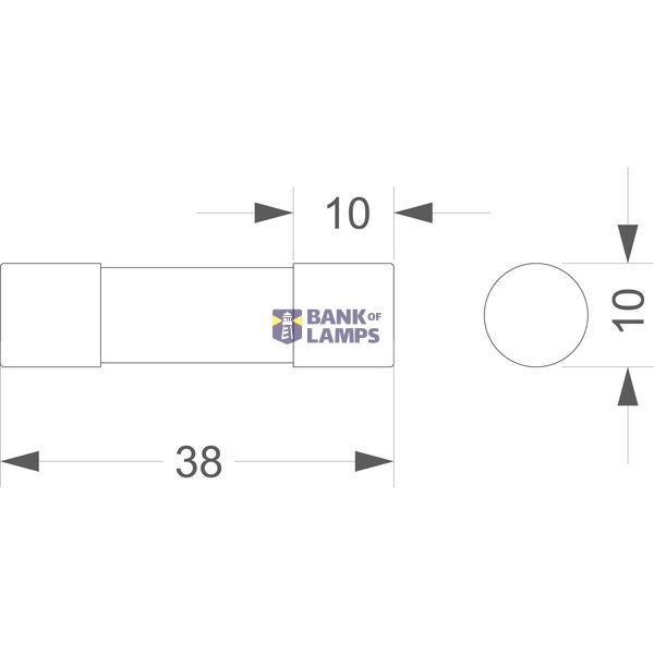 Fuse link ST10PV 10x38 20A 1000VDC image 2